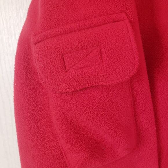 Duluth Trading Co red thick scuba fleece jacket coat size large mens - Picture 11 of 11